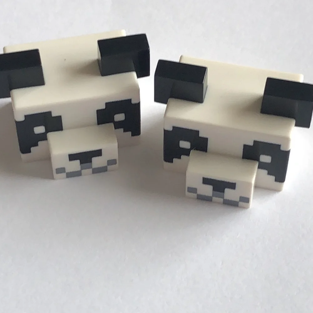 LEGO panda Heads LEGO Minecraft Panda heads Panda Minecraft LEGO heads
